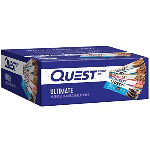 Quest protein bar ultimate assorted flavors variety pack box